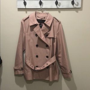 Light dusty/grey pink Coach trench coat
